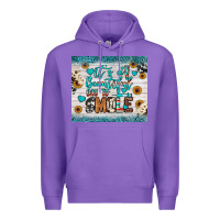 Purple it’s a beautiful day to smile Premium Hoodie - JahusDesignShop