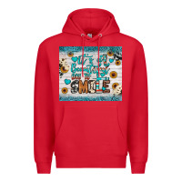 Red it’s a beautiful day to smile Premium Hoodie - JahusDesignShop