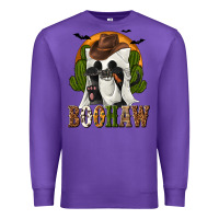 Purple Boohaw Western Premium Sweatshirt - texasbilliewilder