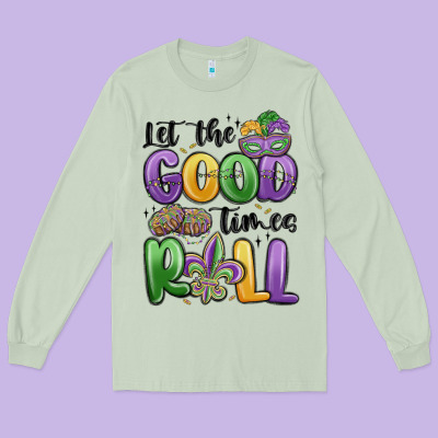 Let The Good Times Roll Long Sleeve Tee Designed By Maliassmallbusiness