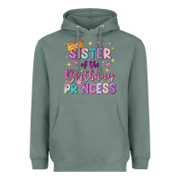 Sage sister of the birthday princess Heavyweight Hoodie - NancyCooperArtShop