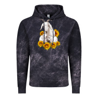 Cloud Black goat family with sunflowers Vintage Hoodie - Artiststas