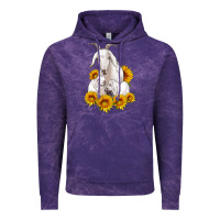 Cloud Purple goat family with sunflowers Vintage Hoodie - Artiststas