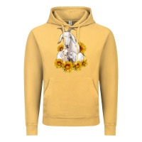 Vintage Mustard goat family with sunflowers Vintage Hoodie - Artiststas