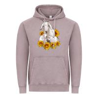 Vintage Zinc goat family with sunflowers Vintage Hoodie - Artiststas
