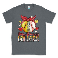 Charcoal Heather busy raising ballers Classic Tee - MaliasSmallBusiness