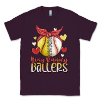 Plum busy raising ballers Classic Tee - MaliasSmallBusiness