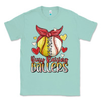 Seafoam busy raising ballers Classic Tee - MaliasSmallBusiness