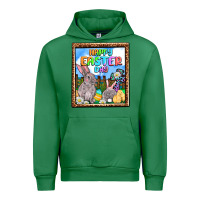 Emerald Happy Easter Day Urban Hoodie - OliviaCreatesArt