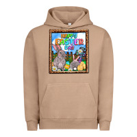 Pigment Burro Happy Easter Day Urban Hoodie - OliviaCreatesArt