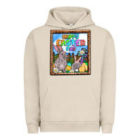 Pigment French Oak Happy Easter Day Urban Hoodie - OliviaCreatesArt