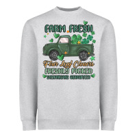 Farm Fresh Four Leaf Clovers Heavyweight Sweatshirt | Teevron