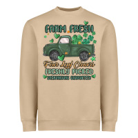Mushroom farm fresh four leaf clovers Heavyweight Sweatshirt - MaliasSmallBusiness