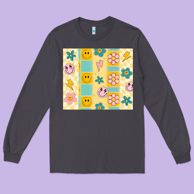 Retro Daisy Long Sleeve Tee Designed By Maliassmallbusiness