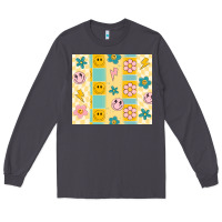 Smoke retro daisy Long Sleeve Tee - MaliasSmallBusiness