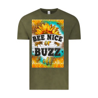 Vintage Olive bee nice or buzz off Vintage Tee - LillyAllenDesigns