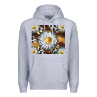 Heather Grey western daisy and cowhide tumbler tbs Premium Hoodie - TumblerDesignByShophia