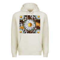 Oatmeal Heather western daisy and cowhide tumbler tbs Premium Hoodie - TumblerDesignByShophia