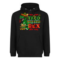 Black Tacosaurus Rex Heavyweight Hoodie - texasbilliewilder