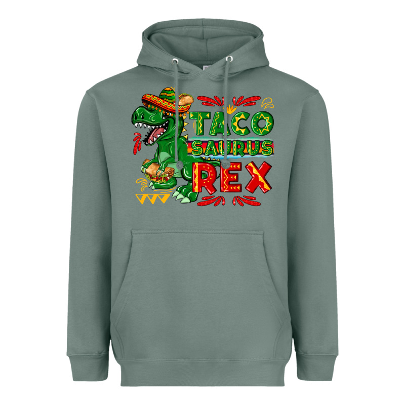 Tacosaurus Rex Heavyweight Hoodie by texasbilliewilder | Teevron