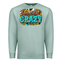 Seafoam Western Beautiful Crazy Premium Sweatshirt - texasbilliewilder