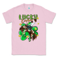 Bubblegum Pink lucky cowboy Classic Tee - MaliasSmallBusiness