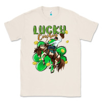 Natural lucky cowboy Classic Tee - MaliasSmallBusiness