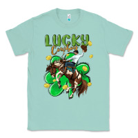 Seafoam lucky cowboy Classic Tee - MaliasSmallBusiness