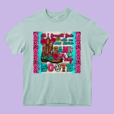 All I Brought Back With Me Was Some Sand In My Boots Tumbler Heavy Core Tee Designed By Hra Design Shop