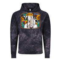 Cloud Black goat family with sunflowers western serape turquoise background Vintage Hoodie - Artiststas