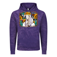 Cloud Purple goat family with sunflowers western serape turquoise background Vintage Hoodie - Artiststas