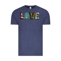Vintage Denim love christmas gemstone Vintage Tee - AdoDesignShop
