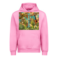 Fuchsia Pink Mexico Urban Hoodie - FaDigitalArtStudio
