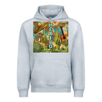 Heather Grey Mexico Urban Hoodie - FaDigitalArtStudio