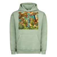 Pigment Oil Green Mexico Urban Hoodie - FaDigitalArtStudio