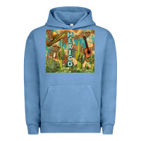 Pigment Pebble Blue Mexico Urban Hoodie - FaDigitalArtStudio