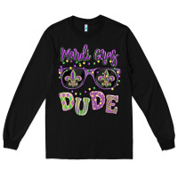 Black mardi gras dude Long Sleeve Tee - MaliasSmallBusiness