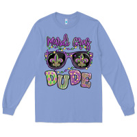 Colony Blue mardi gras dude Long Sleeve Tee - MaliasSmallBusiness