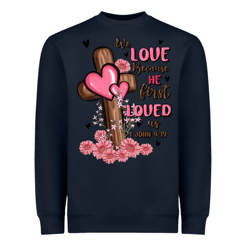 Valentine Cross Heavyweight Sweatshirt by MaliasSmallBusiness | Teevron
