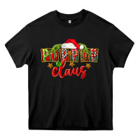Black christmas pop pop claus Heavy Core Tee - FaDigitalArtStudio