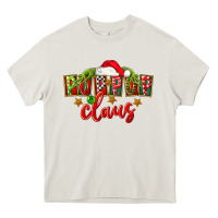 Cream christmas pop pop claus Heavy Core Tee - FaDigitalArtStudio