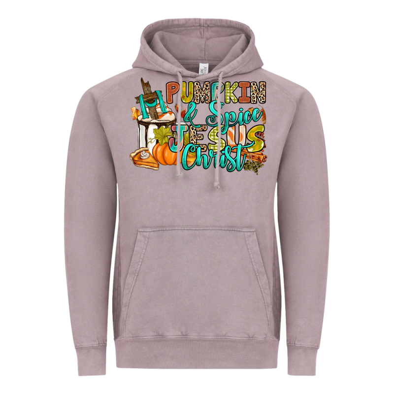 Pumpkin Spice And Jesus Christ Vintage Hoodie by RanaPortraitStore | Teevron