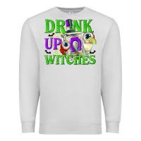 Dove Grey Drink Up Witches Premium Sweatshirt - texasbilliewilder