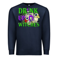 Navy Drink Up Witches Premium Sweatshirt - texasbilliewilder