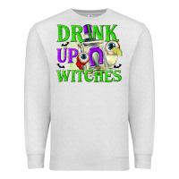 Oatmeal Heather Drink Up Witches Premium Sweatshirt - texasbilliewilder