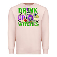 Pale Pink Drink Up Witches Premium Sweatshirt - texasbilliewilder
