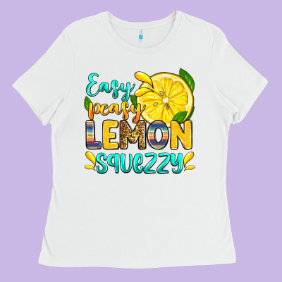 Easy Peasy Lemon Squezzy Ladies Tee Designed By Zillion Design Studio