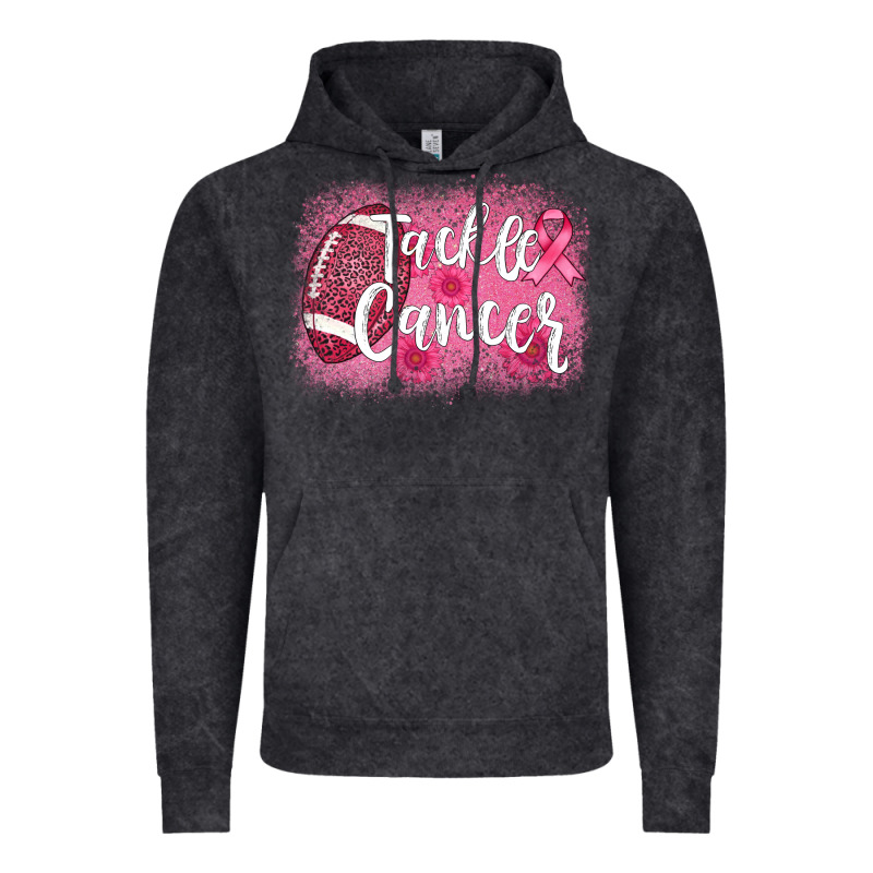 Tackle Cancer Football Leopard Vintage Hoodie by AdoDesignShop | Teevron