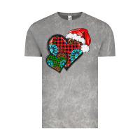Cloud Rock Christmas heart gemstones leopard Vintage Tee - BarkalooDesign