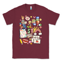 Burgundy can't talk right now doing speech therapy stuff Classic Tee - MaliasSmallBusiness